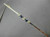ANTIQUE LARGE .60CT DIAMOND 14K WHITE & YELLOW GOLD 3D FIVE STONE BAR PIN #26362