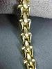 ESTATE WIDE 14KT YELLOW GOLD MATTE & SHINY TOOTH FAIRY BRACELET 6mm #23314