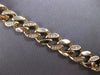 LARGE .36CT DIAMOND & AAA SAPPHIRE & BLACK ENAMEL 14K YELLOW GOLD CUBAN BRACELET