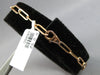 ESTATE .52CT DIAMOND 14KT WHITE & ROSE GOLD 3D CLASSIC BAR FUN LOVE BRACELET
