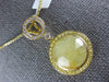 5.36CT WHITE & YELLOW DIAMOND & YELLOW SAPPHIRE 18K YELLOW GOLD CIRCULAR PENDANT