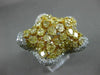 GIA EXTRA LARGE 7.95CT WHITE & FANCY YELLOW DIAMOND 18K 2 TONE GOLD 3D STAR RING