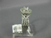 ESTATE LARGE 1.0CT 14K WHITE GOLD DOUBLE HALO SOLITAIRE INFINITY ENGAGEMENT RING