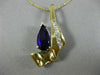 ESTATE 2.80CT DIAMOND & AAA AMETHYST 14KT 2 TONE GOLD 3D ENHANCER PENDANT #13071