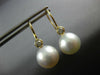.2CT DIAMOND & SOUTH SEA PEARL 18K YELLOW GOLD LEVERBACK ETOILE HANGING EARRINGS