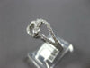 ESTATE .50CT DIAMOND 14KT WHITE GOLD 3D TWO STONE OPEN LOVE KNOT FUN RING