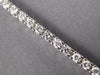 ESTATE 3.02CT DIAMOND 18KT WHITE GOLD 3D CLASSIC ROUND 3MM LOVE TENNIS BRACELET