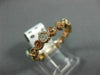 ESTATE .30CT DIAMOND 14K ROSE GOLD 3D 6 STONE FILIGREE INFINITY ANNIVERSARY RING