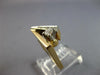 ESTATE .35CT DIAMOND 14KT WHITE & YELLOW GOLD 3D SOLITAIRE V SHAPE FUN RING