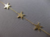 LARGE .78CT DIAMOND 14KT YELLOW GOLD MULTI STAR BY THE YARD LOVE TENNIS BRACELET