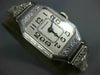 ANTIQUE ART DECO WALTHAM OLD MINE DIAMOND 14KT WHITE GOLD FILIGREE LADIES WATCH