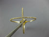 ESTATE .14CT DIAMOND 18KT YELLOW GOLD 3D CLASSIC X LOVE FUN RING