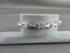 ANTIQUE 14KT WIDE 1.04CTW DIAMOND FILIGREE SQUARE & ROUND BRACELET