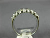 ESTATE .55CT DIAMOND 14K WHITE GOLD 7 STONE CLAW WEDDING ANNIVERSARY RING #6437
