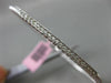 ESTATE .22CT DIAMOND 14K WHITE GOLD 3D PAVE ROPE DESIGN FLEXIBLE BANGLE BRACELET