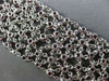 ESTATE LARGE 38.47CT DIAMOND & AAA RUBY 18K WHITE GOLD MULTI ROW TENNIS BRACELET