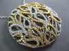 LARGE 1.78CT DIAMOND 18K TRI COLOR GOLD OPEN FILIGREE TEAR DROP CIRCULAR PENDANT