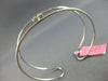 WIDE .57CT DIAMOND 18K WHITE GOLD ROUND & BAGUETTE FLEXIBLE CUFF BANGLE BRACELET