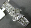 ESTATE 1.36CT DIAMOND 18KT WHITE GOLD PRINCESS ROUND & BAGUETTE BAR BOW PENDANT