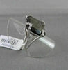 ANTIQUE 10.50CTW FANCY SHAPE SMOKEY TOPAZ DIAMOND 18KT WHITE GOLD RING