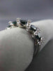 ESTATE .87CT WHITE & BLUE DIAMOND 14KT WHITE GOLD 5 STONE CRISS CROSS LOVE RING