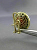ANTIQUE LARGE ROUND AAA CORAL 14KT YELLOW GOLD CLASSIC CLIP ON EARRINGS #26082