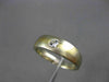 ESTATE .18CT DIAMOND 18KT WHITE & YELLOW GOLD SOLITAIRE BURNISH MEN RING  #11227