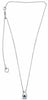 .33CT DIAMOND & AAA SAPPHIRE 14KT WHITE GOLD ROUND TEAR DROP SOLITAIRE NECKLACE