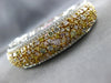 GIA LARGE 8.39CT INTENSE MULTI COLOR DIAMOND 18KT 2 TONE GOLD 3D BANGLE BRACELET