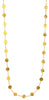 ESTATE EXTRA LONG 14KT YELLOW GOLD 3D SOLID MULTI CIRCULAR BY THE YARD NECKLACE