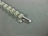 ANTIQUE BULOVA 1.20CT OLD MINE DIAMOND 14KT WHITE GOLD SQUARE TENNIS WATCH #2199