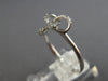ESTATE .12CT DIAMOND 14K WHITE GOLD 3D CLASSIC LOVE KNOT INFINITY STAR LOVE RING