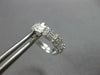 .65CT DIAMOND 14KT WHITE GOLD 3D ROUND & BAGUETTE 2 ROW HUGGIE HANGING EARRINGS