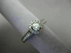 ESTATE .50CT DIAMOND 14KT WHITE GOLD CLASSIC ROUND HALO FILIGREE ENGAGEMENT RING