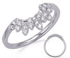 .26CT DIAMOND 14KT WHITE GOLD 3D ROUND V SHAPE FLORAL WEDDING ANNIVERSARY RING