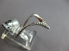 ESTATE WIDE .19CT DIAMOND 18KT WHITE GOLD 3D V SHAPE BUTTERFLY LOVE RING