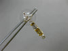ESTATE .50CT BAGUETTE & ROUND DIAMOND 14KT YELLOW GOLD 3D STAR HANGING EARRINGS