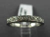 ESTATE .30CT DIAMOND 14KT WHITE GOLD FILIGREE ETERNITY ANNIVERSARY RING #19885