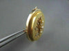 ANTIQUE LARGE 14KT YELLOW & ROSE GOLD FLOWER PEARL PENDANT BROOCH W/ CHAIN #1639