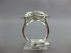 ESTATE LARGE 11.92CT AAA GREEN AMETHYST 14KT WHITE GOLD 3D HANDCRAFTED FUN RING