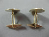 ESTATE EXTRA LARGE 14KT YELLOW GOLD OVAL SUNBURST CUFF LINKS #19858