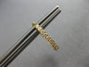 ESTATE .46CT DIAMOND 18K YELLOW GOLD 3D CLASSIC OVAL HUGGIE FUN HANGING EARRINGS