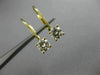 ESTATE .70CT DIAMOND 14K YELLOW GOLD HANGING STUD LEVERBACK EARRINGS G VVS 21294