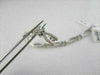 ANTIQUE WIDE 1.90CT FILIGREE 14KT WHITE GOLD DIAMOND BUTTERFLY BRACELET