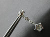 ESTATE 1.0CT DIAMOND 14KT WHITE GOLD CLASSIC STAR BY THE YARD HANGING EARRINGS