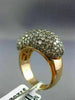 ESTATE LARGE 3.68CT FANCY MULTI COLOR DIAMOND 18K ROSE GOLD 3D FILIGREE FUN RING