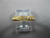 ESTATE .77CT DIAMOND 18KT YELLOW GOLD 3D ROUND ETERNITY WEDDING ANNIVERSARY RING