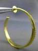 ESTATE LARGE .61CT ROUND DIAMOND 18K YELLOW GOLD 3D CLASSIC X HOOP LOVE EARRINGS