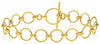 ESTATE 14KT YELLOW GOLD 3D MULTI CIRCULAR LOVE KNOT FLEXIBLE TOGGLE BRACELET