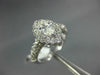 ESTATE 1.32CT DIAMOND 14K WHITE GOLD MARQUISE & ROUND HALO ENGAGEMENT RING #1542